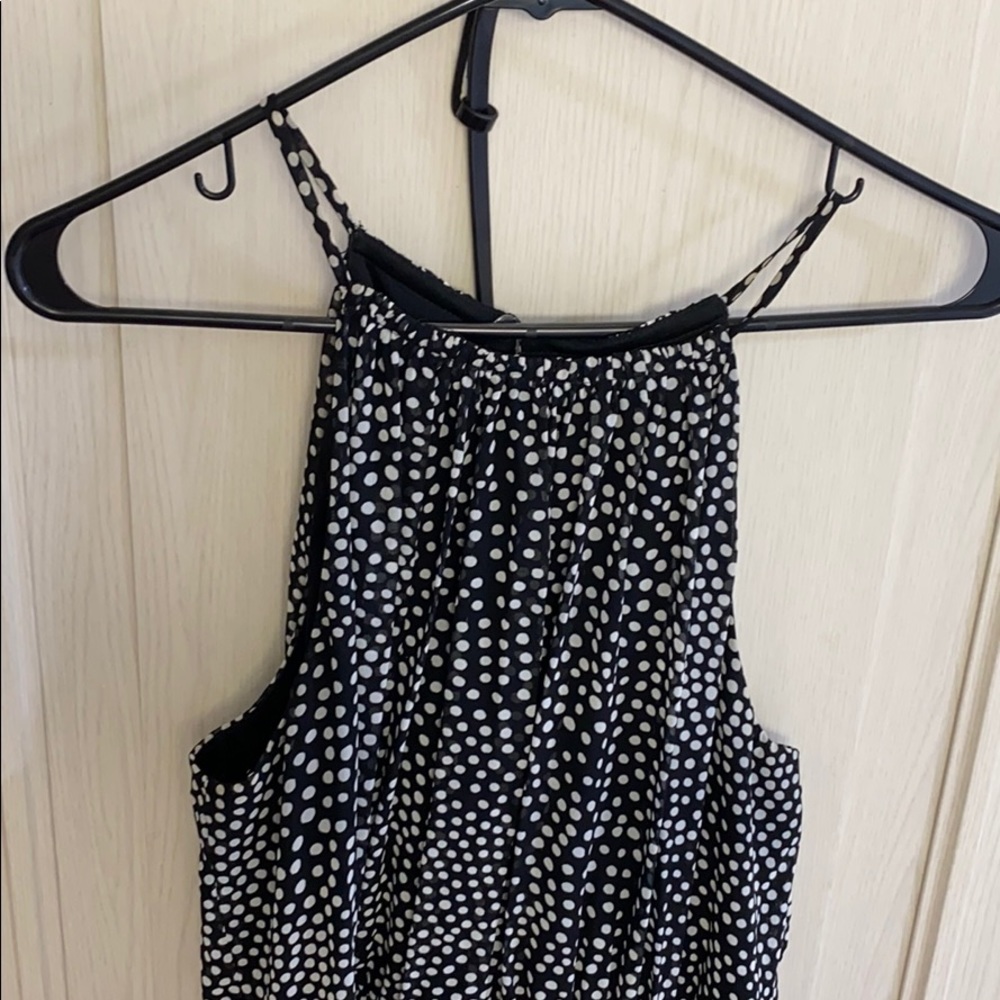 Maggy London racerback polka dot dress